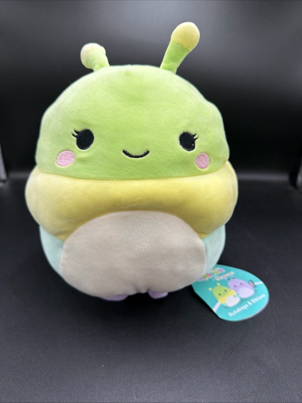 New 8" Squishmallows Flipamallows Plush Rutabaga & Bibiana Caterpillar Butterfly